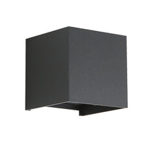 Cargar imagen en el visor de la galería, Apliqué negro opaco, bidireccional interior exterior LED 2x3W - BEAP0018