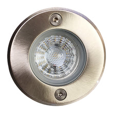 Cargar imagen en el visor de la galería, Foco embutido aluminio inyectado cromo piso exterior corte Ø 6,5 cm LED 3 W - MUFO0024