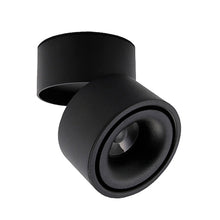 Cargar imagen en el visor de la galería, Foco sobrepuesto dimeable aluminio negro Ø 10 cm LED 12W - TOFO0005