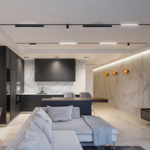 Cargar imagen en el visor de la galería, Foco metal negro para riel magnético LED 18W - ARFO0017