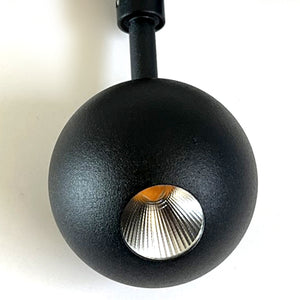 Foco metal negro para riel magnético LED 4,5W - ARFO0024