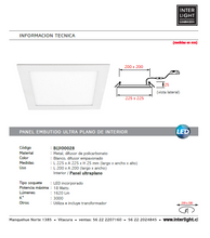 Cargar imagen en el visor de la galería, Foco embutido blanco 22,5x22,5 cm LED 18W - BEFO0028