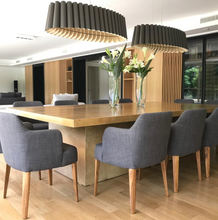 Cargar imagen en el visor de la galería, Lámpara colgante madera gris 1,160 cm E27 - A pedido - WPLC0020