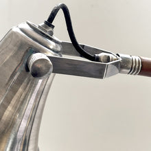 Cargar imagen en el visor de la galería, Lámpara sobremesa metal madera plata envejecida Ø15x48 cm E14 - DCLS0005