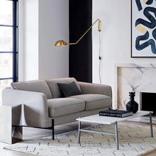 Cargar imagen en el visor de la galería, Apliqué brazo metal dorado Ø25x1,02x55 cm E27 - LGAP0115