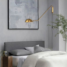 Cargar imagen en el visor de la galería, Apliqué brazo metal dorado Ø25x1,02x55 cm E27 - LGAP0115