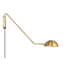 Cargar imagen en el visor de la galería, Apliqué brazo metal dorado Ø25x1,02x55 cm E27 - LGAP0115