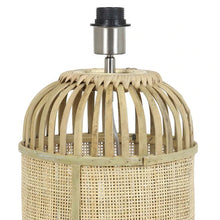 Cargar imagen en el visor de la galería, Lámpara sobremesa ratán pantalla tela Ø 23x62 cm E27 - LLLS0213