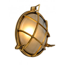 Cargar imagen en el visor de la galería, Apliqué aluminio vidrio bronce envejecido exterior IP 65 Ø 22x 23,5 cm E27 - LUAP0088