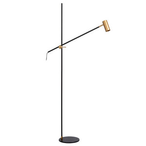 Lámpara de pie metal negro bronce envejecido Ø 25x1,67 cm GU10 - LULP0024