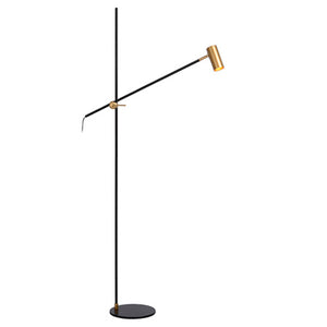 Lámpara de pie metal negro bronce envejecido Ø 25x1,67 cm GU10 - LULP0024
