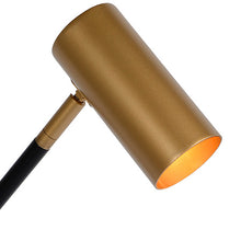 Cargar imagen en el visor de la galería, Lámpara de pie metal negro bronce envejecido Ø 25x1,67 cm GU10 - LULP0024