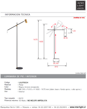 Cargar imagen en el visor de la galería, Lámpara de pie metal negro bronce envejecido Ø 25x1,67 cm GU10 - LULP0024