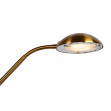 Cargar imagen en el visor de la galería, Lámpara de pie metal lector oro mate Ø 25,4x1,80 cm LED 20W 4W - LULP0065