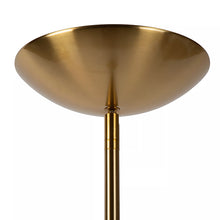 Cargar imagen en el visor de la galería, Lámpara de pie metal lector oro mate Ø 25,4x1,80 cm LED 20W 4W - LULP0065