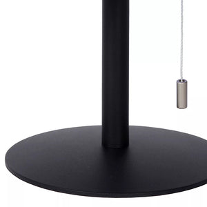 Lámpara sobremesa PVC negro opal Ø 15,4x26 cm LED 1,8W - LULS0114