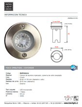 Cargar imagen en el visor de la galería, Foco embutido aluminio inyectado cromo piso exterior corte Ø 6,5 cm LED 3 W - MUFO0024