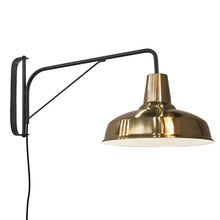 Cargar imagen en el visor de la galería, Apliqué metal negro bronce brazo movible Ø28x61x30 cm E27 - ONAP0034