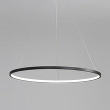 Cargar imagen en el visor de la galería, Lámpara colgante aluminio negro aro Ø 100 cm LED 58W - OYLC0005
