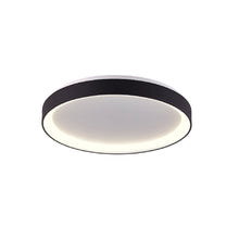 Cargar imagen en el visor de la galería, Plafón aluminio negro difusor acrílico Ø 28 cm LED 20W - OYPL0002