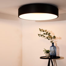 Cargar imagen en el visor de la galería, Plafón aluminio negro difusor acrílico Ø 45 cm LED 30W - OYPL0019