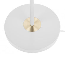 Cargar imagen en el visor de la galería, Lámpara de pie metal blanco Ø 31x1,55 cm 2 luces E14 - PGLP0008

