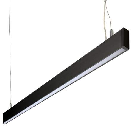 Lámpara colgante aluminio dimeable negro 1,50 cm LED 40W - SNLC0034