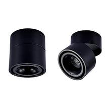 Cargar imagen en el visor de la galería, Foco sobrepuesto dimeable aluminio negro Ø 10 cm LED 12W - TOFO0005