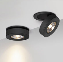 Cargar imagen en el visor de la galería, Foco embutido dimeable aluminio negro Ø 10 cm LED 8W - TOFO0019