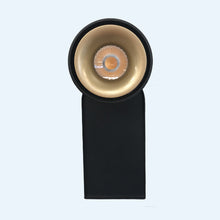 Cargar imagen en el visor de la galería, Foco sobrepuesto muro dimeable metal negro oro Ø 7,5x20 LED 1 W - TOFO0038