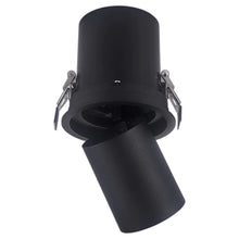Cargar imagen en el visor de la galería, Foco embutido basculante dimeable metal negro Ø 4,5 cm LED 10W - TOFO0039
