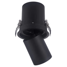 Cargar imagen en el visor de la galería, Foco embutido basculante dimeable metal negro Ø 4,5 cm LED 10W - TOFO0039