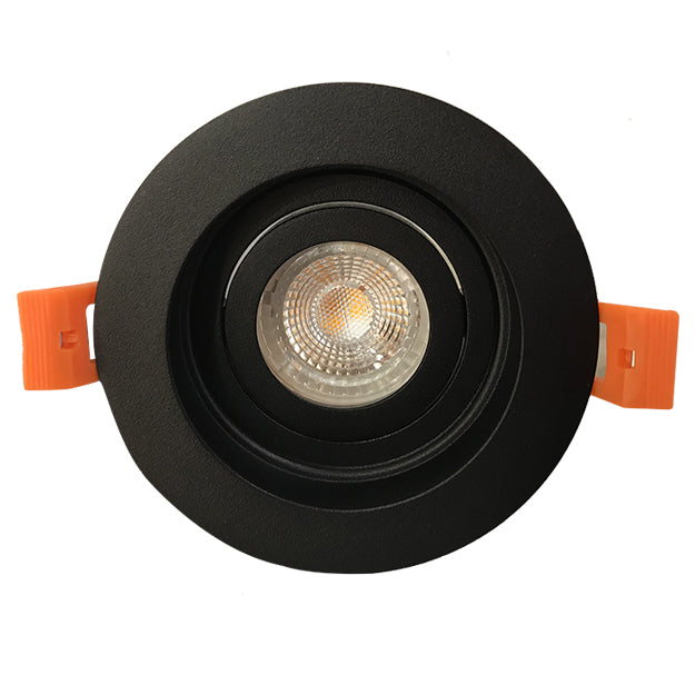 Foco embutido dimeable aluminio negro Ø 7,5 cm LED 4W - TOFO0015 –  Interlight Chile