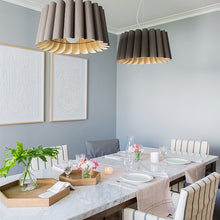 Cargar imagen en el visor de la galería, Lámpara colgante madera café Ø 56 cm E27 - A pedido - WPLC0009