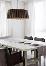 Cargar imagen en el visor de la galería, Lámpara colgante madera gris Ø 80 cm E27 - A pedido - WPLC0015