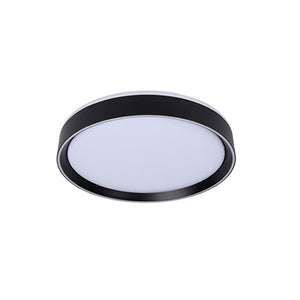 Plafón metal negro dimeable Ø30 cm LED 18W - LUPL0043