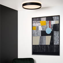 Cargar imagen en el visor de la galería, Plafón metal negro dimeable Ø30 cm LED 18W - LUPL0043

