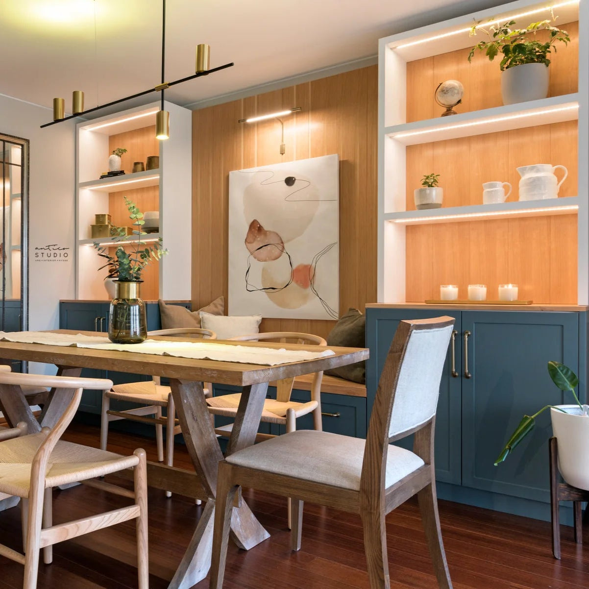 Alumbracuadro metal negro 43,5 cm LED 9W - MKAC0004