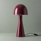 Lámpara de mesa vidrio burdeo Ø20x45 cm E27 - PGLS0132