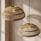 Lámpara colgante Fibra natural 59x28 cm E27 - BRLC0062