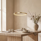 Lámpara colgante aluminio oro aro Ø 80 cm LED 48W - OYLC0004