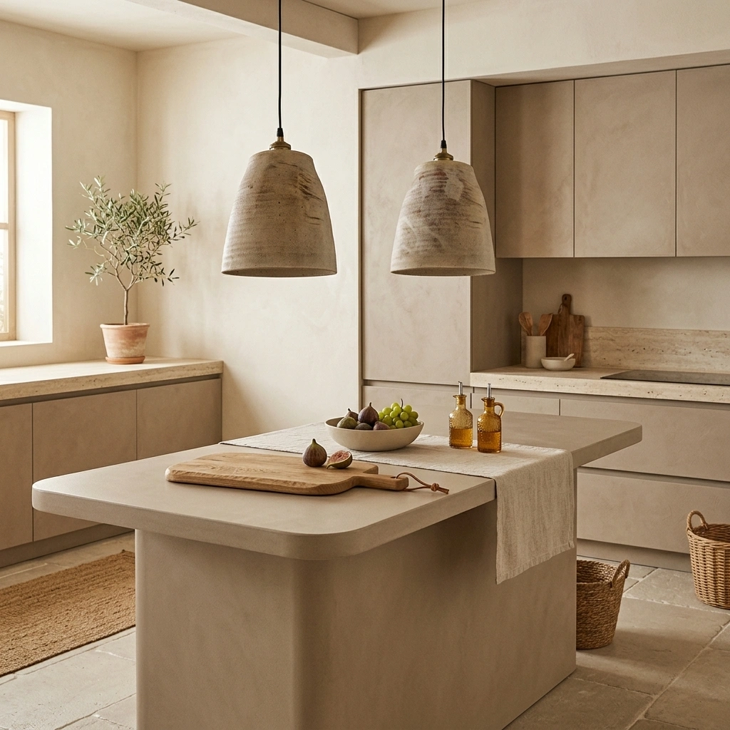 Lámpara colgante cerámica gres 2 luces E27 - A pedido