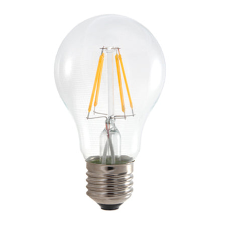Ampolleta transparente luz cálida 6W 2700K LED E27 - PZAM0013