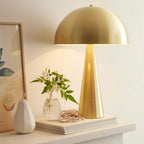 Lámpara sobremesa metal dorado 30x45 cm E27 - OPLS0004