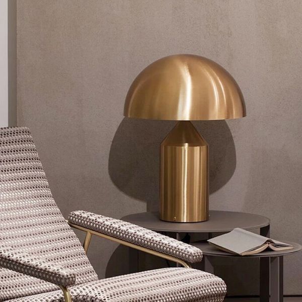 Lámpara sobremesa metal bronce Ø 35x50 cm 2 luces E14 - LGLS0056
