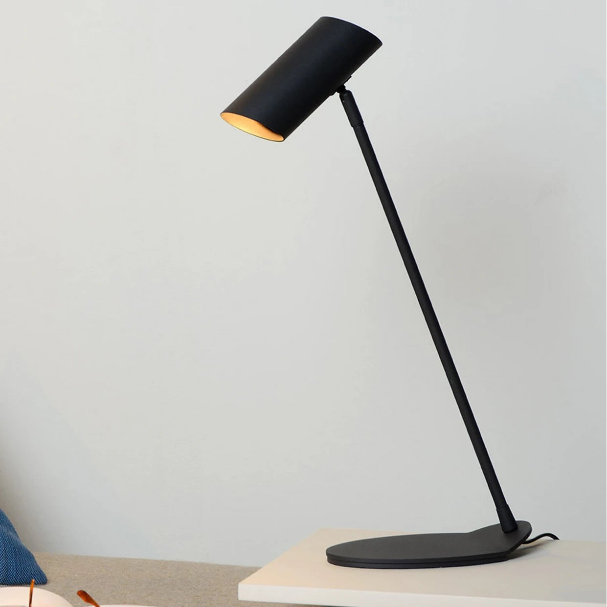 Lámpara sobremesa metal negro 12x54,5 cm GU10 - LULS0049