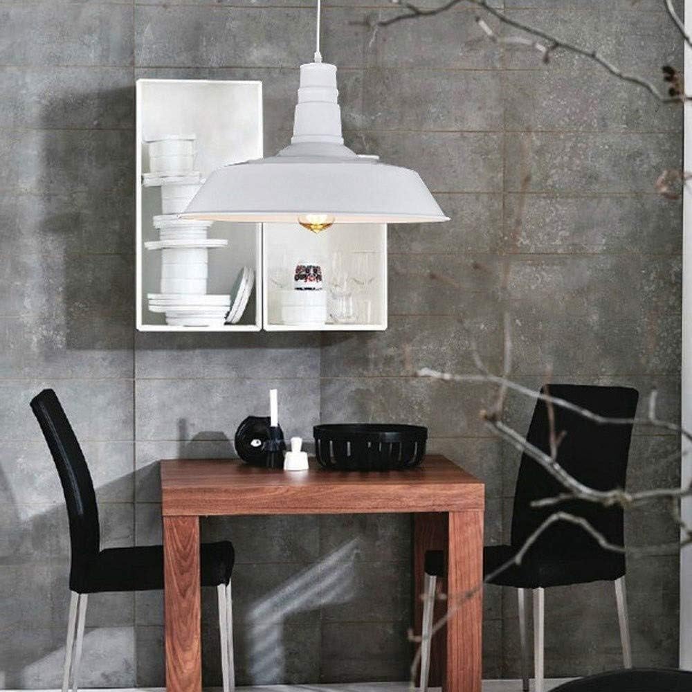 Lámpara colgante metal blanco Ø36x24 cm E27 - KKLC0068