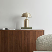Cargar imagen en el visor de la galería, Lámpara de mesa metal oro Ø25x36 cm  - OPLS0038
