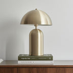 Lámpara de mesa metal oro Ø25x36 cm E14 - OPLS0038