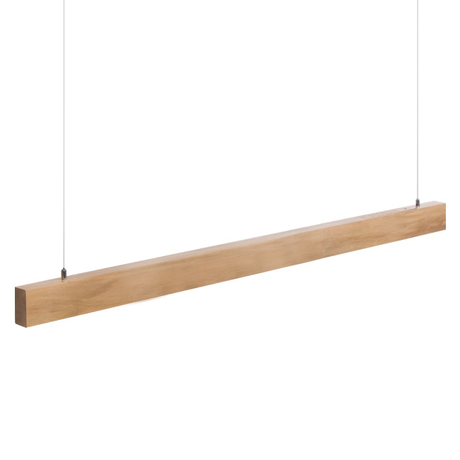 Lámpara colgante madera natural dimeable 1,40 mt. LED 24W - AELC0003